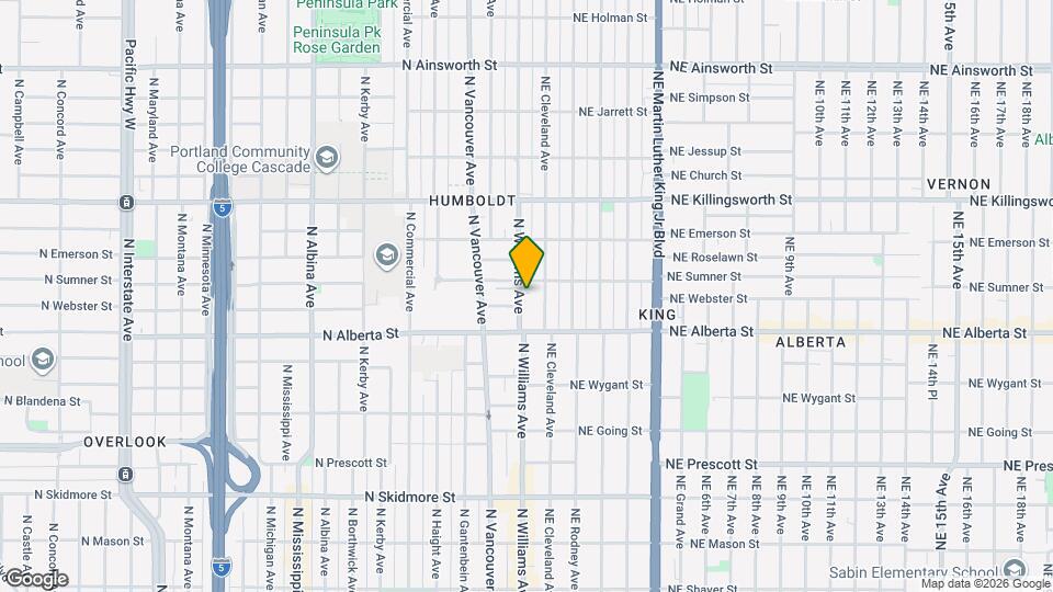 5114 N Williams Ave Map and Location Details