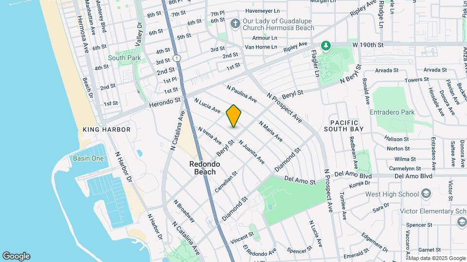 708 N Juanita Ave Mapa y Detalles de la Ubicación