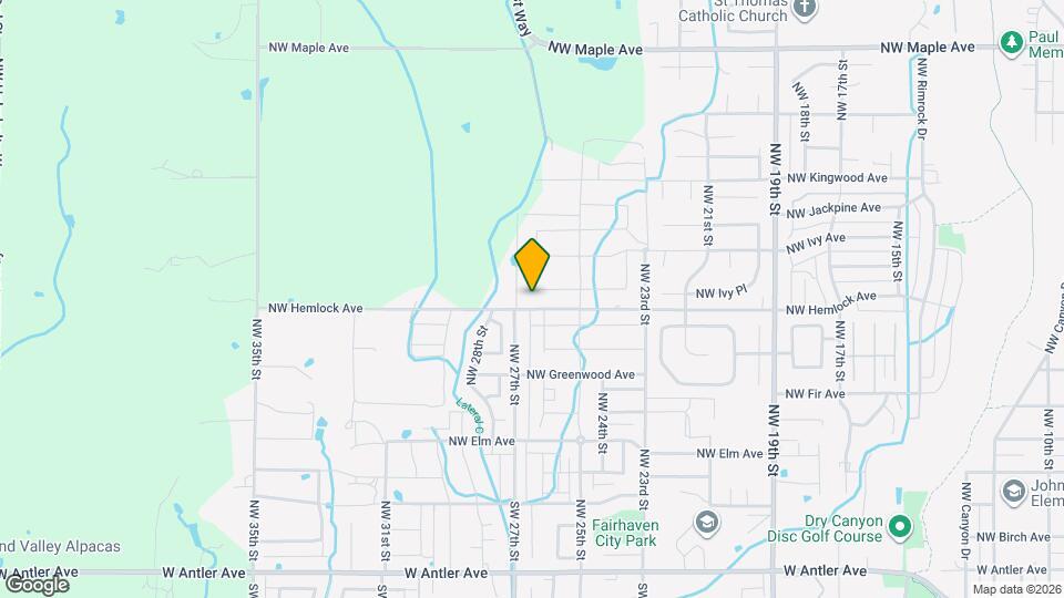 2596 NW Hemlock Wy Map and Location Details