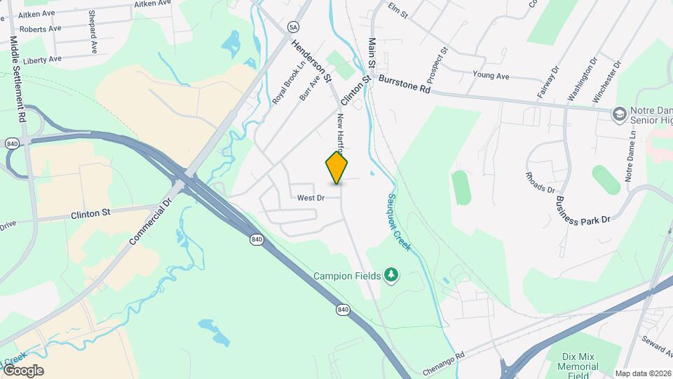 50 New Hartford St Map and Location Details