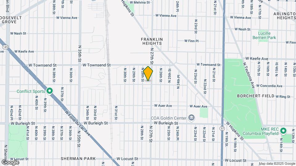 2714 W Concordia Ave Map and Location Details