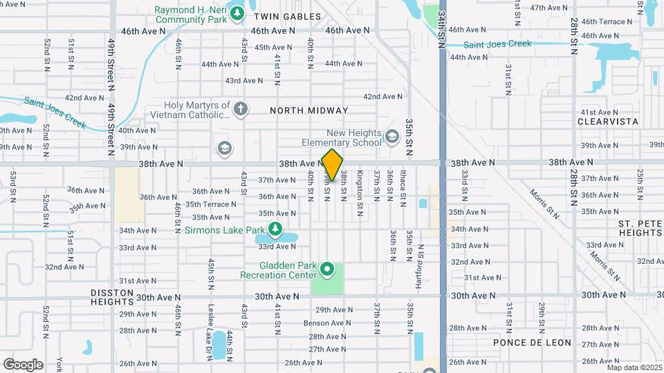 3637 39th St N Map and Location Details