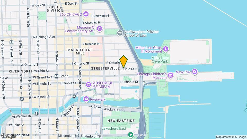 439 E Ohio St Map and Location Details