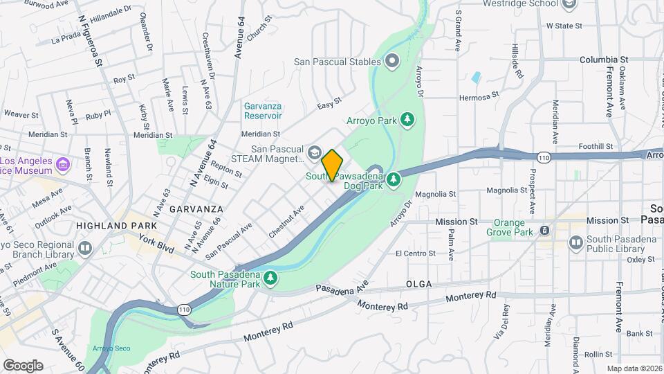 800 Chestnut Ave Map and Location Details