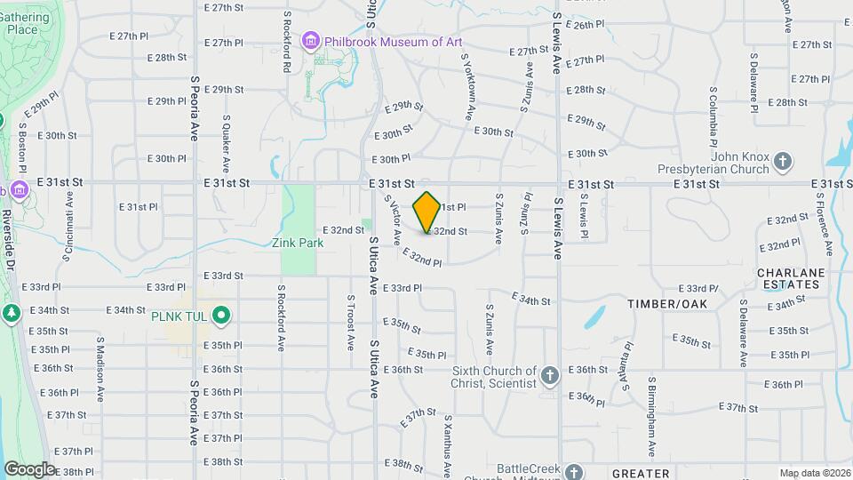 1832 E 32nd St Map and Location Details