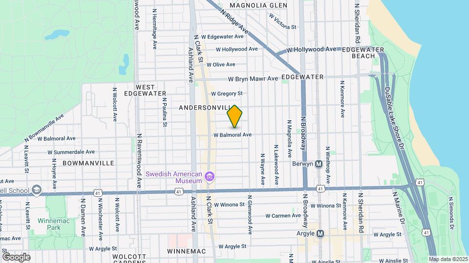 1428 W Balmoral Ave Map and Location Details