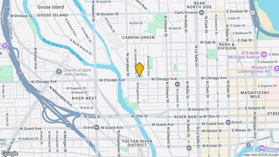 468 W Chicago Ave Map and Location Details