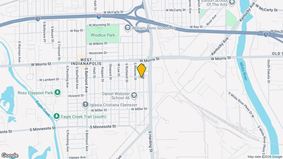 1314 Blaine Ave Map and Location Details