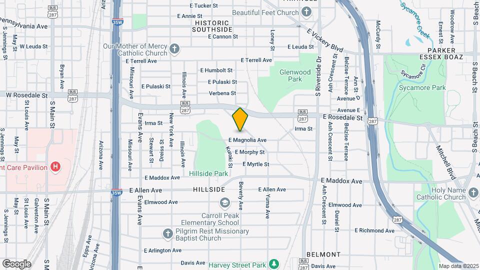 1267 E Magnolia Ave Map and Location Details