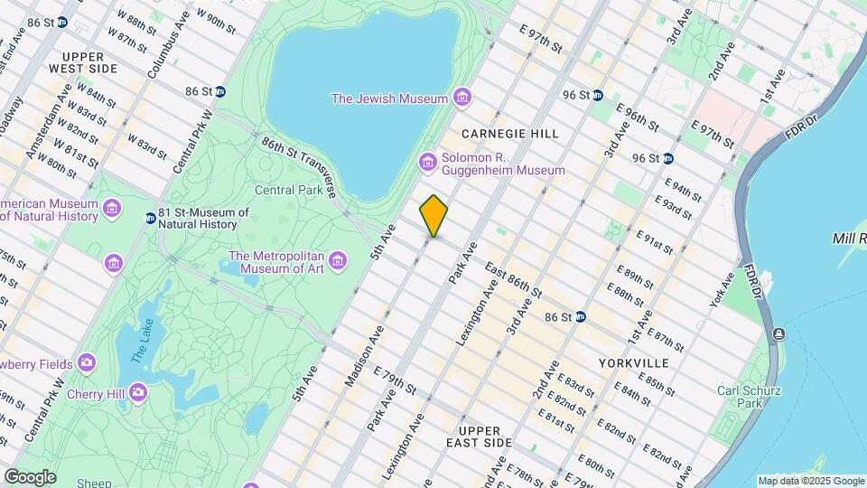 50 E 86th St Map and Location Details
