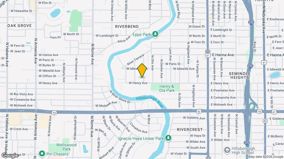 5904 N Eustace Ave Map and Location Details