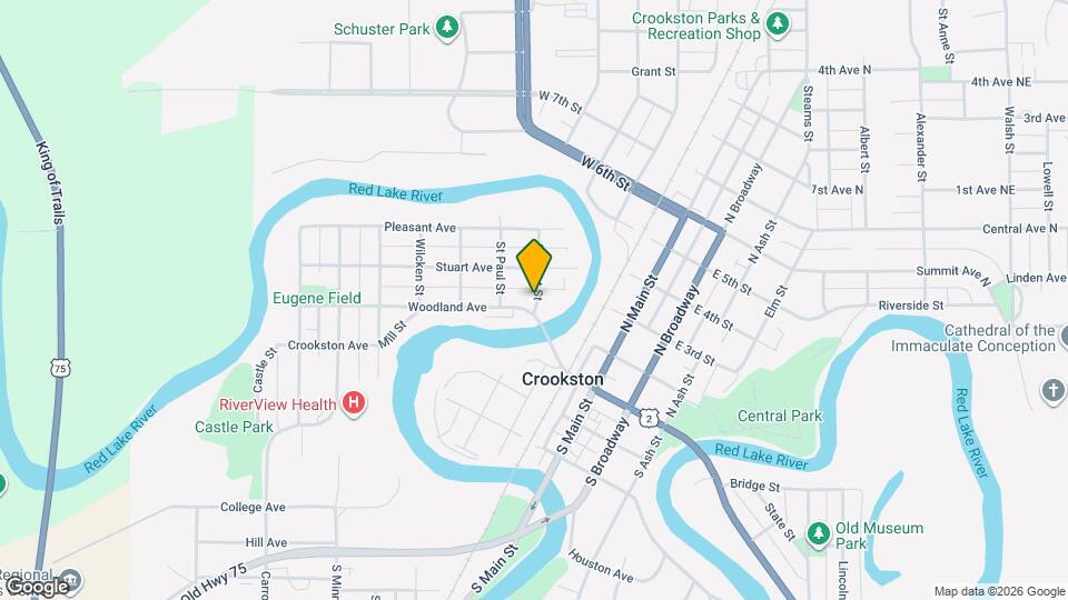 City of Crookston Map and Location Details