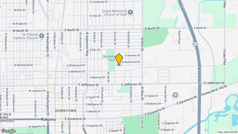 804 N Locke St Mapa y Detalles de la Ubicación