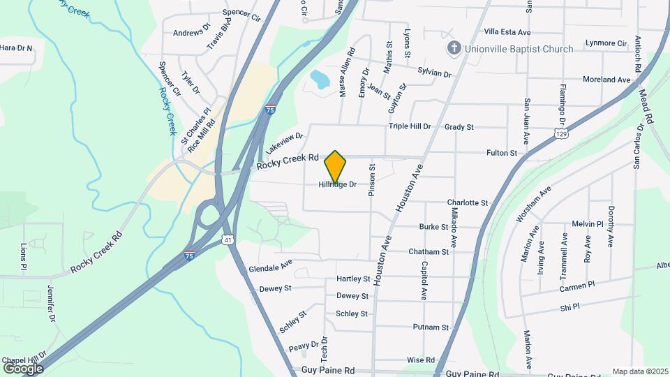 1260 Hillridge Dr Mapa y Detalles de la Ubicación