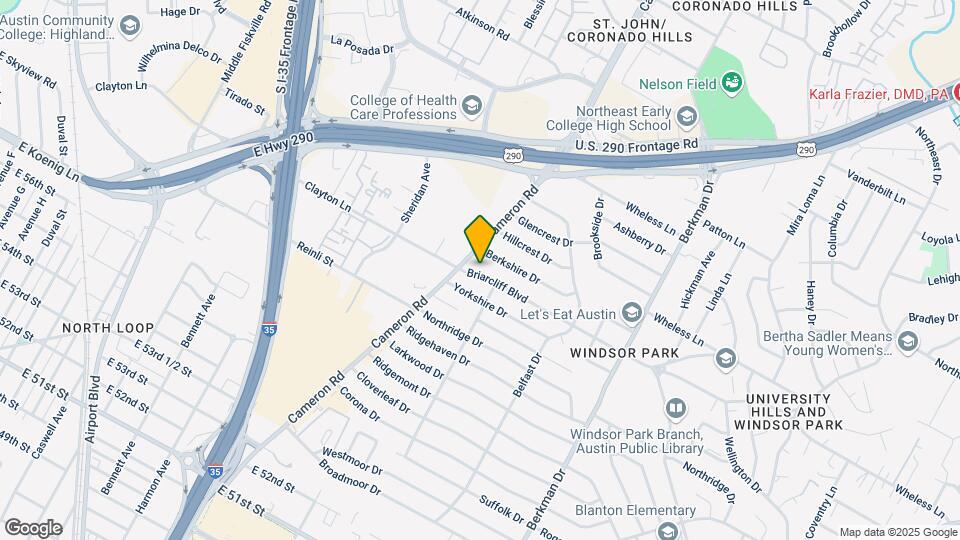 1306 Briarcliff Blvd Mapa y Detalles de la Ubicación