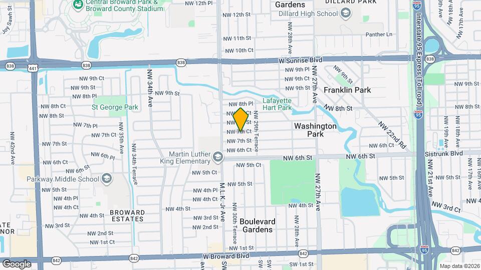 2988 NW 7th Ct Map and Location Details