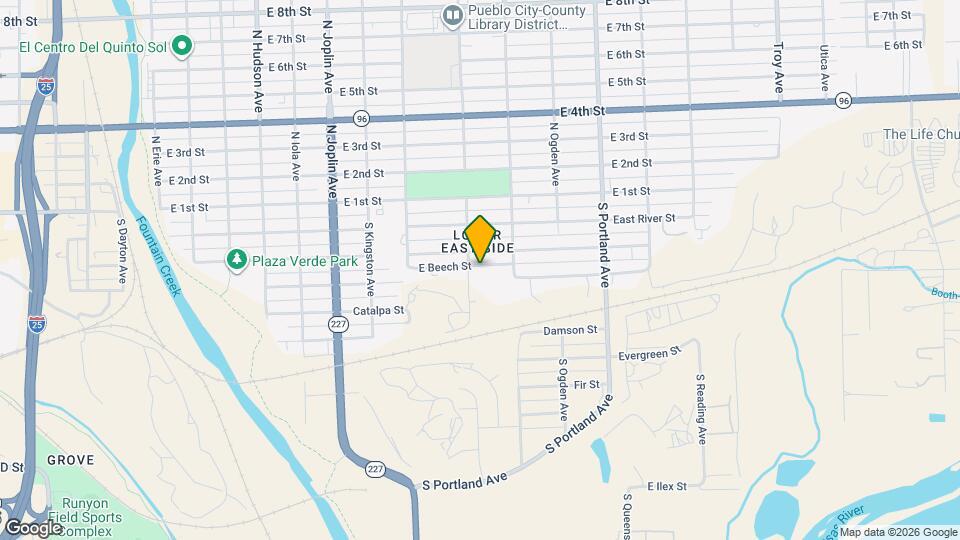 1405 E Beech St Map and Location Details