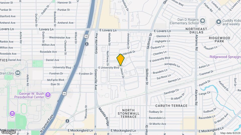 5841 E University Blvd Map and Location Details