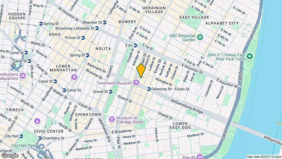 126-130 Orchard St Mapa y Detalles de la Ubicación