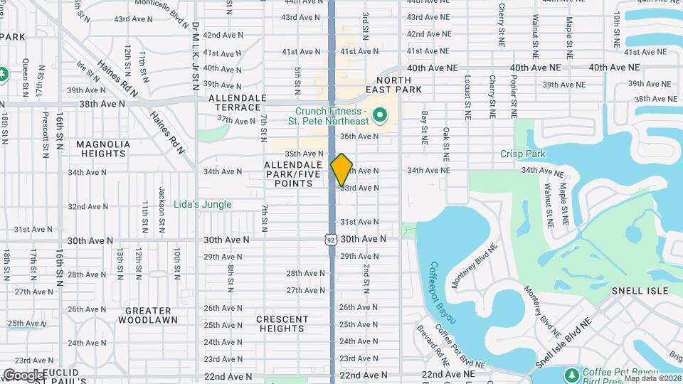 344 33rd Ave N Mapa y Detalles de la Ubicación