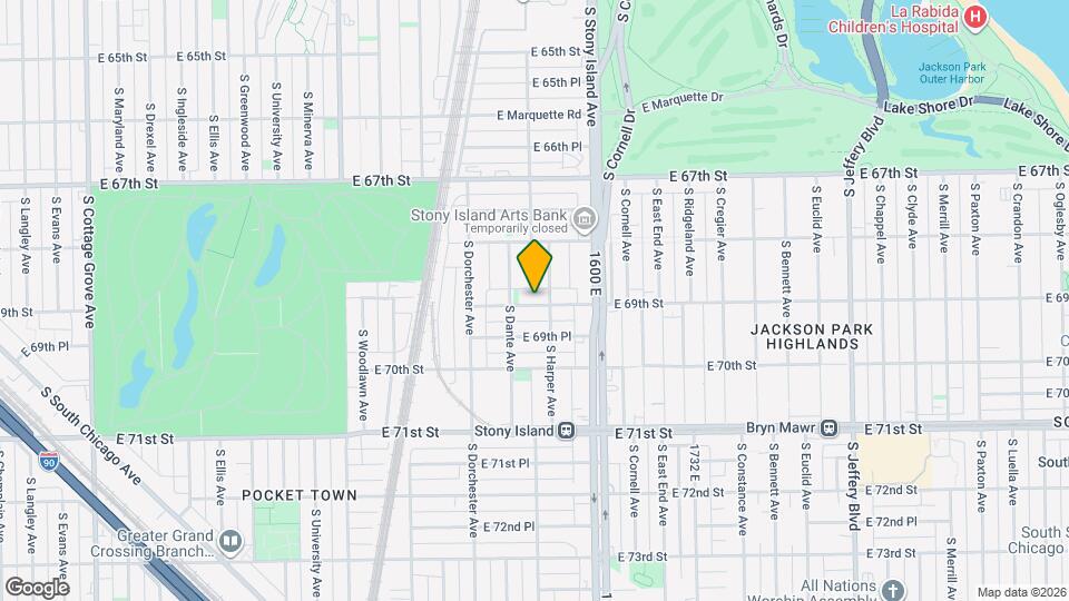 1468 E 69th St Map and Location Details