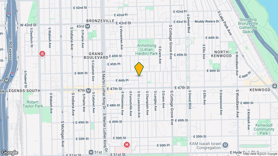 4611 S St Lawrence Ave Map and Location Details