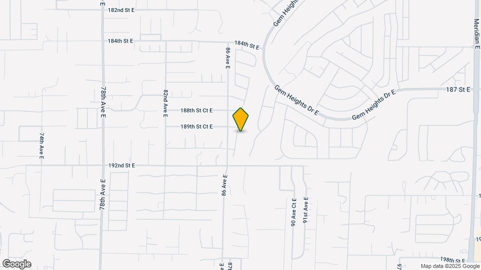 18921 87th Ave Ct E Map and Location Details