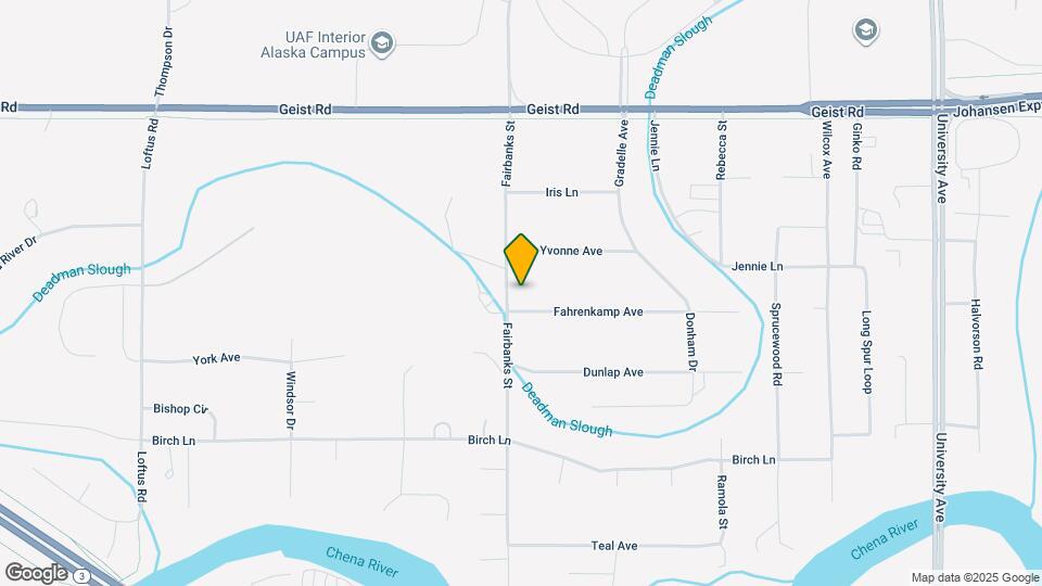 601 Fairbanks St Map and Location Details