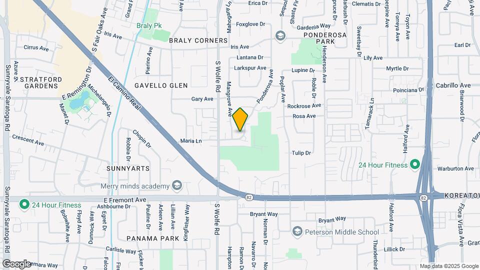 995 Ponderosa Ave Map and Location Details