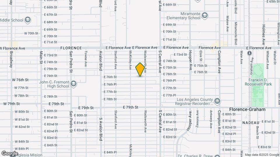 838 E 76th St Mapa y Detalles de la Ubicación