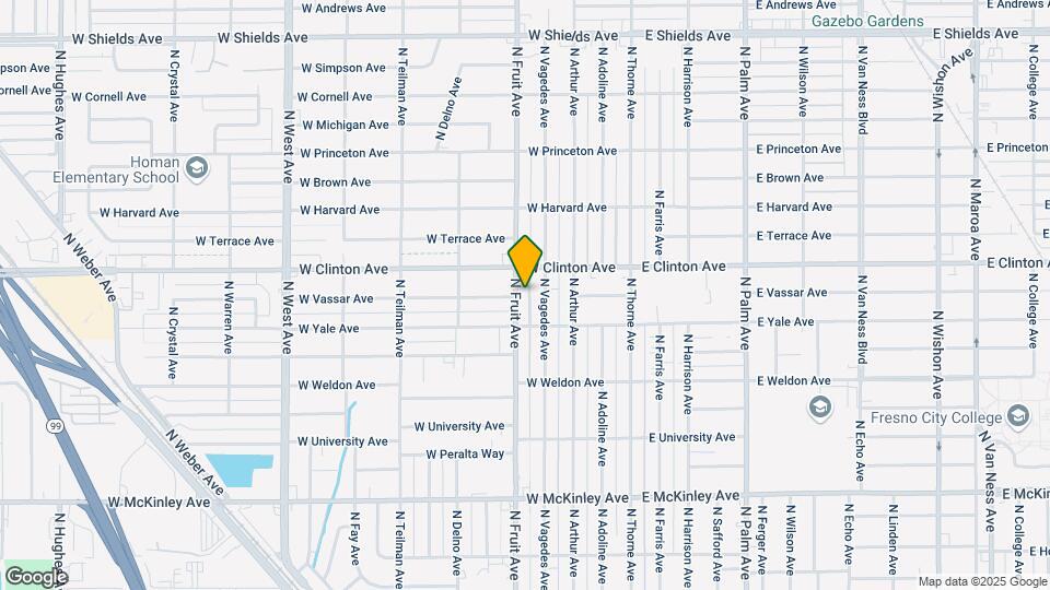 2310 N Fruit Ave Map and Location Details