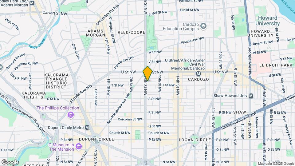 1901 16th St NW Map and Location Details