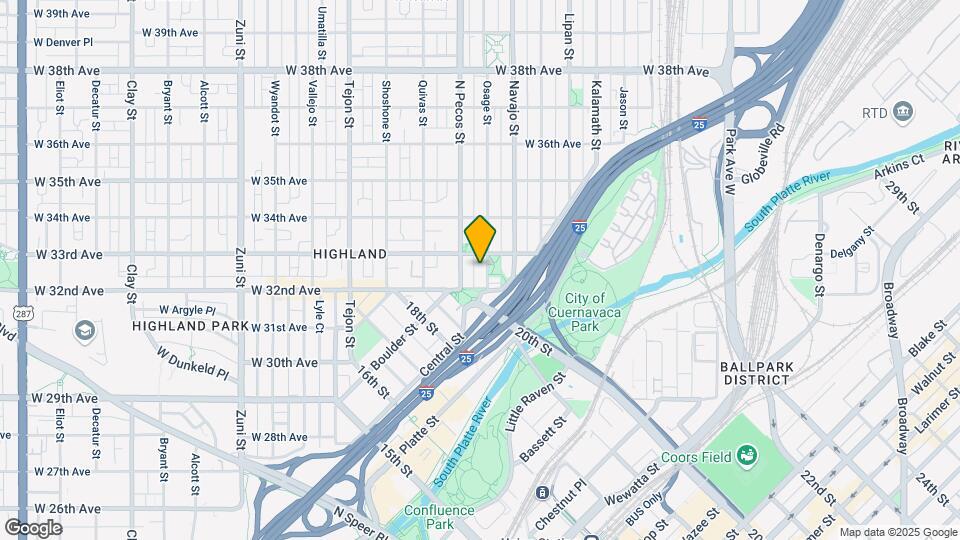 3233 Osage St Map and Location Details