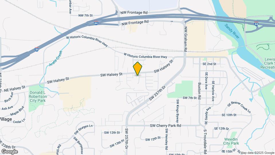 1020 SW Halsey St Map and Location Details