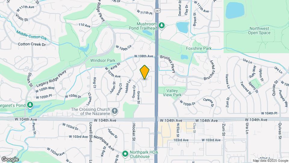 3022 W 107th Pl Map and Location Details