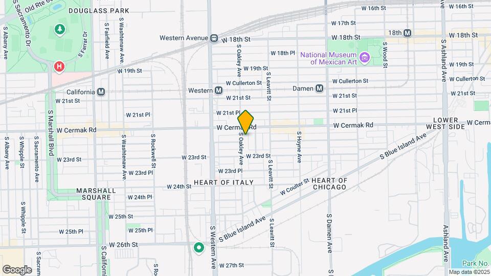 2219 S Oakley Ave Map and Location Details