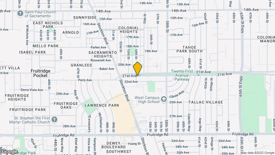 5300 21st Ave, Unit Backyard Cottage Map and Location Details