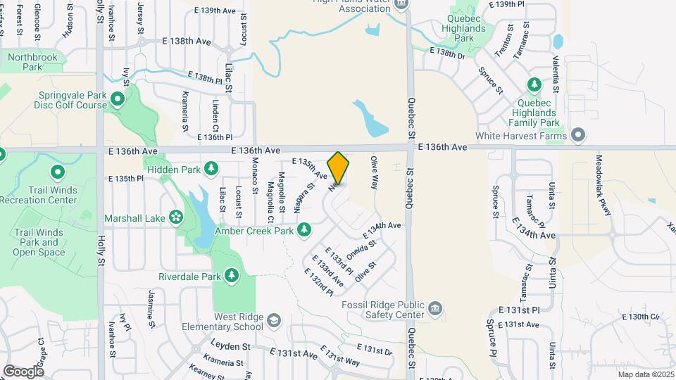 13487 Oneida Ln Map and Location Details
