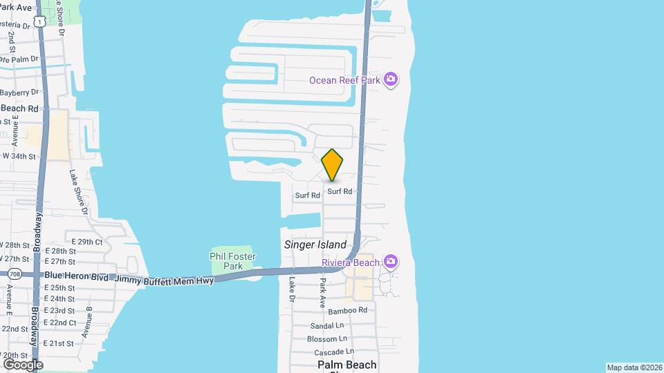 1216 Surf Rd Map and Location Details