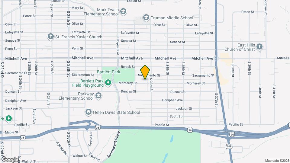 3223 Monterey St Map and Location Details