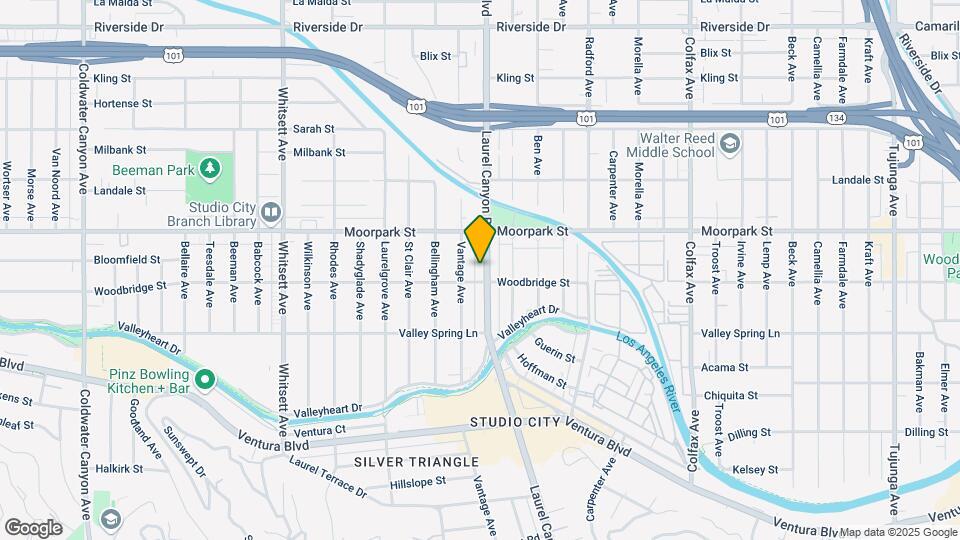 4305-4313 Laurel Canyon Blvd Map and Location Details