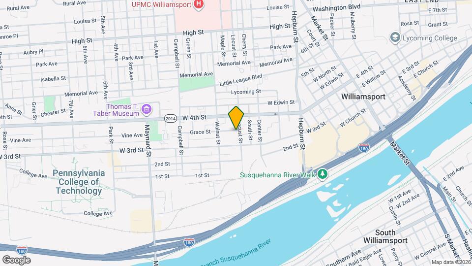 605 Grace St Map and Location Details