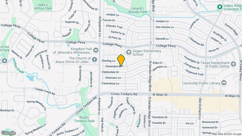 1718 Clarendon Dr Map and Location Details