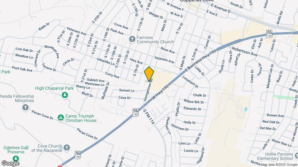 1222 Georgetown Rd Map and Location Details
