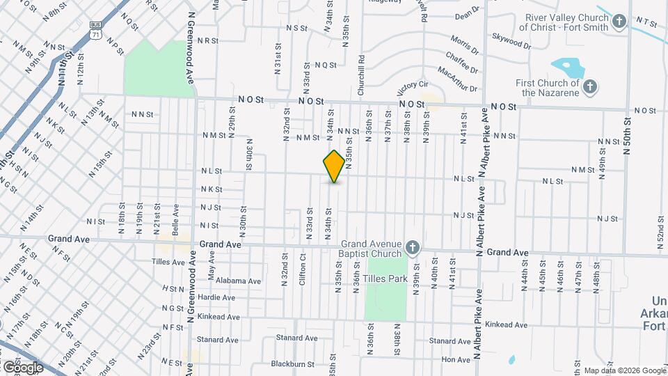 1306 N 34th St Map and Location Details