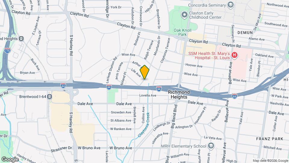 1256 1/2 Moorlands Dr, Unit 1256.5 2nd fl Map and Location Details