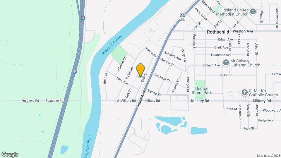 600 Elm St Map and Location Details