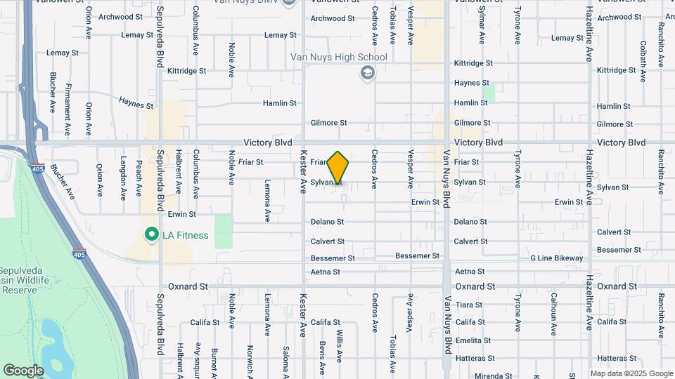 14770 Sylvan St Map and Location Details