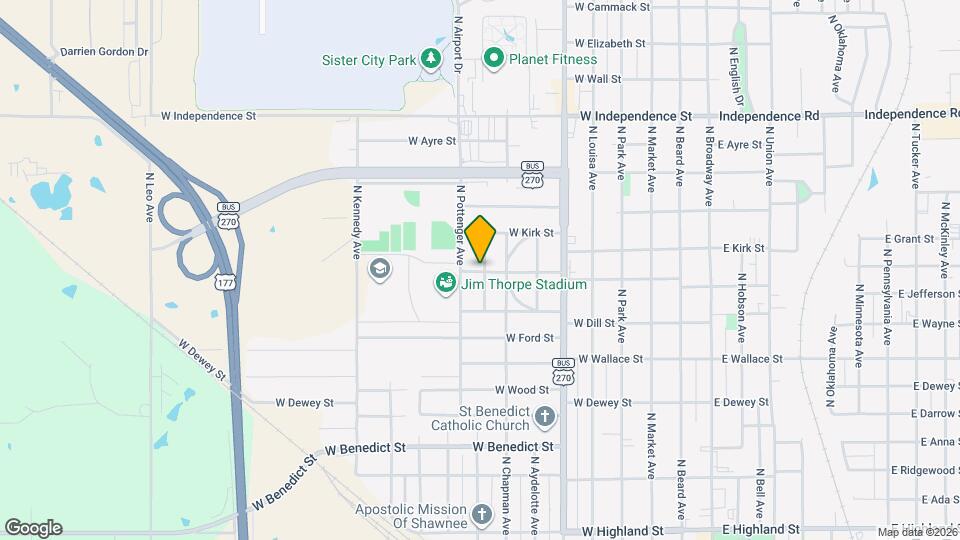 1002 N Overland Ct Map and Location Details