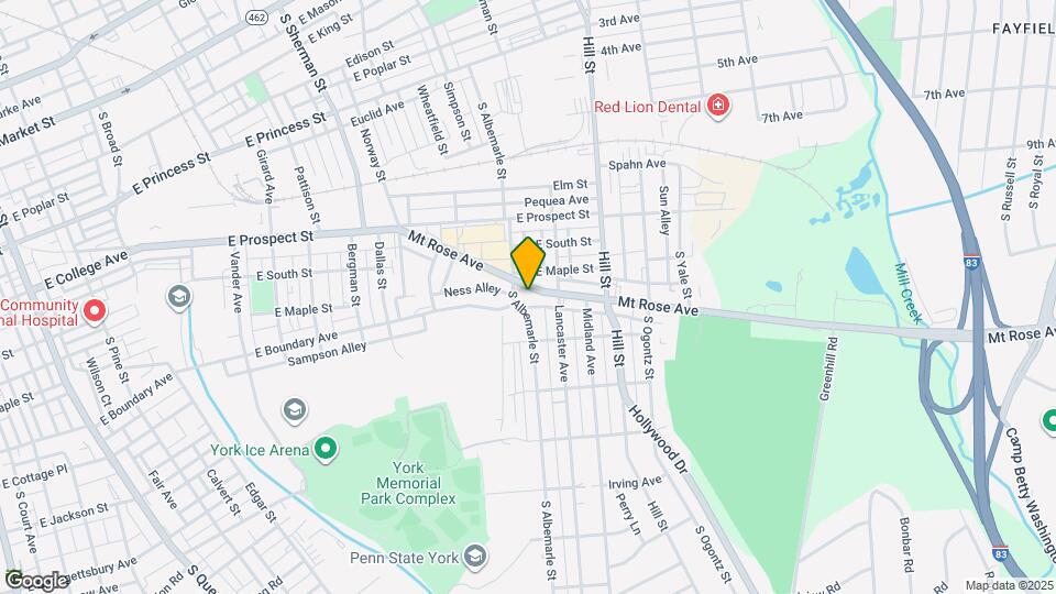 1106 Mount Rose Ave, Unit 1106 2nd flr Map and Location Details